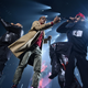 Dj Khaled, T.I. and Swizz Beatz perform at Tidal X at Barclays Center in Brooklyn, N.Y., on Oct. 17, 2017. (Kevin Mazur/Getty Images for TIDAL)